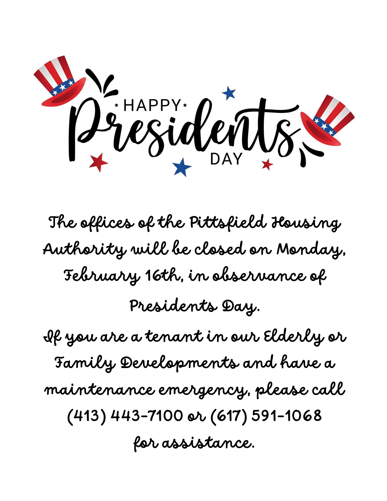 presidents day flyer