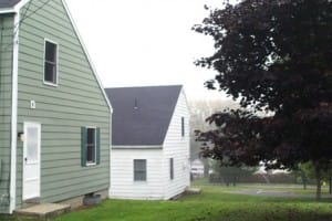 Houses with trees in yard